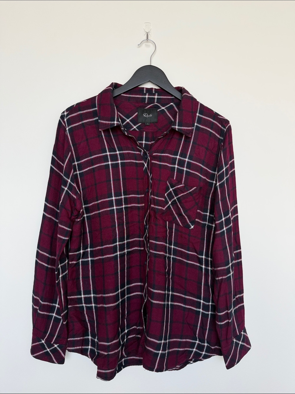 Rails Burgundy Plaid Button-Up Shirt
